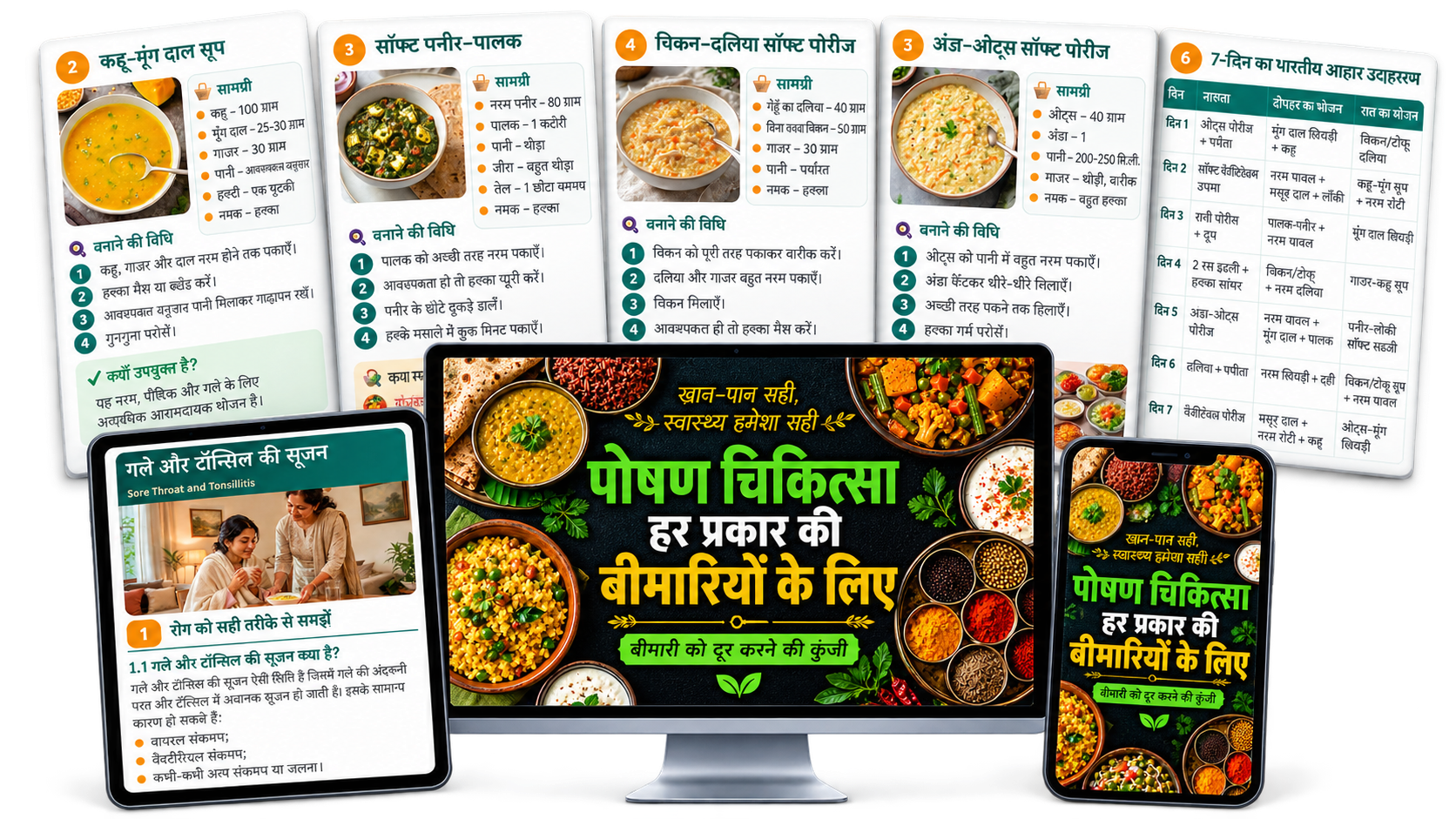 पोषण चिकित्सा डिजिटल Ebook — टैबलेट, मोबाइल और अंदर के पृष्ठ
